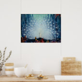 エキゾチックな孔雀バイジェシー・アームズ・ボッケ ポスター (キッチン)