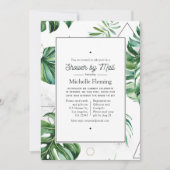 エキゾチックな幾何学的な森のシャワーbyメール 招待状 (正面)