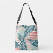 エキゾチックな手のひら、手描き質感 クロスボディバッグ (裏面)