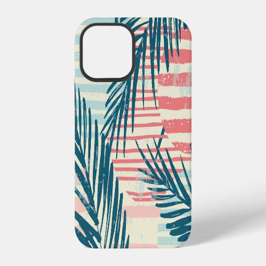 エキゾチックな手のひら、手描き質感 iPhoneケース (裏面)