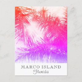 *~*エキゾチックな旅行AP25パーソナライズ – Palm Leaf ポストカード