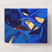 エキゾチックな森 オールインワン招待状 (裏面)