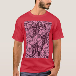 エキゾチックな植物のパターンを持つ夏の自然ジャングル Tシャツ