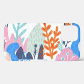 エキゾチックな植物:明るいシームレスなパターン Case-Mate iPhoneケース (裏面 (横))