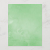 エキゾチックな水の色フランジパニフローラ結婚式の招待 チラシ (裏面)