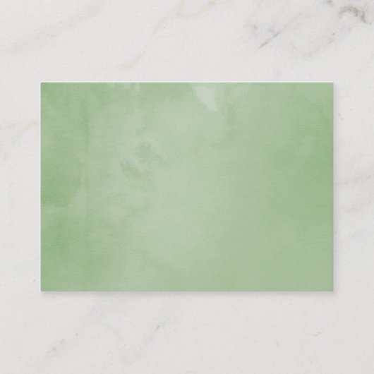 エキゾチックな水の色フランジパニ結婚ズアコモデーション エンクロージャーカード (裏面)