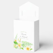 エキゾチックな水の色フランジパ結婚ニスの感謝 フェイバーボックス (オープン)