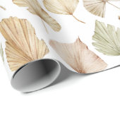 エキゾチックな水彩パームリーフ ラッピングペーパー (ロールコーナー)