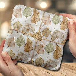 エキゾチックな水彩パームリーフ 薄葉紙