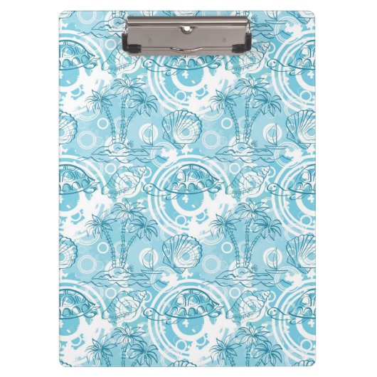 エキゾチックな海パターン クリップボード (正面)