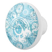 エキゾチックな海パターン セラミックノブ (右)