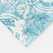 エキゾチックな海パターン フリースブランケット (角)