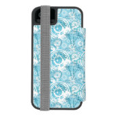 エキゾチックな海パターン INCIPIO iPhoneウォレットケース (フォリオ裏面)