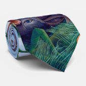 エキゾチックな熱帯ジャングルでバッファローを攻撃するタイガー ネクタイ (ロール)