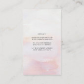 エキゾチックな熱帯ジャングルの花とパーム葉の 名刺 (裏面)