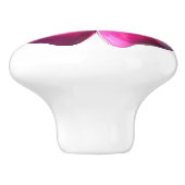 エキゾチックな熱帯ハワイのオーキッドパープルピンクの花 セラミックノブ (側面)