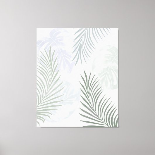 エキゾチックな熱帯パタ葉ンヤシ キャンバスプリント (正面)