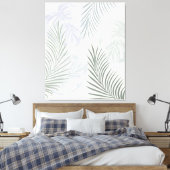 エキゾチックな熱帯パタ葉ンヤシ キャンバスプリント (インサイチュ (寝室))