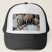 エキゾチックな熱帯夏の貝殻写真 キャップ (正面)