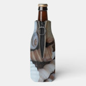 エキゾチックな熱帯夏の貝殻写真 ボトルクーラー (ボトル裏面)