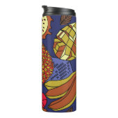 エキゾチックな熱帯性の果物のミックス。明るいフローラ タンブラー (回転右)