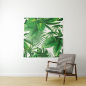 エキゾチックな熱帯自然葉緑の組成 タペストリー (インサイチュ(横))