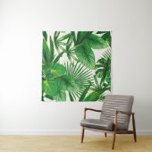 エキゾチックな熱帯自然葉緑の組成 タペストリー (インサイチュ)