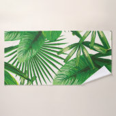 エキゾチックな熱帯自然葉緑の組成 バスタオル (バスタオル)