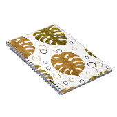 エキゾチックな熱帯lと水色のシームレスなパターン ノートブック (右側)