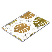 エキゾチックな熱帯lと水色のシームレスなパターン ノートブック (左側)