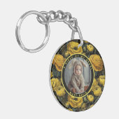 エキゾチックな父の日ギフト写真ラナンキュラス キーホルダー (正面左)