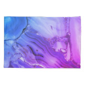 エキゾチックな紫色の大理石 枕カバー (裏面)