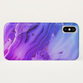 エキゾチックな紫色の大理石 Case-Mate iPhoneケース (裏面(横))