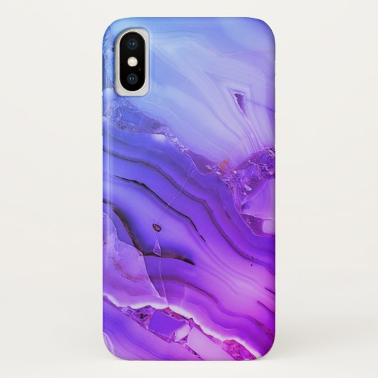 エキゾチックな紫色の大理石 Case-Mate iPhoneケース (裏面)