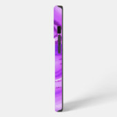 エキゾチックな紫色の大理石 iPhoneケース (左側面)