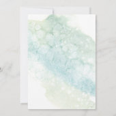 エキゾチックな緑のジャングルの葉 招待状 (裏面)