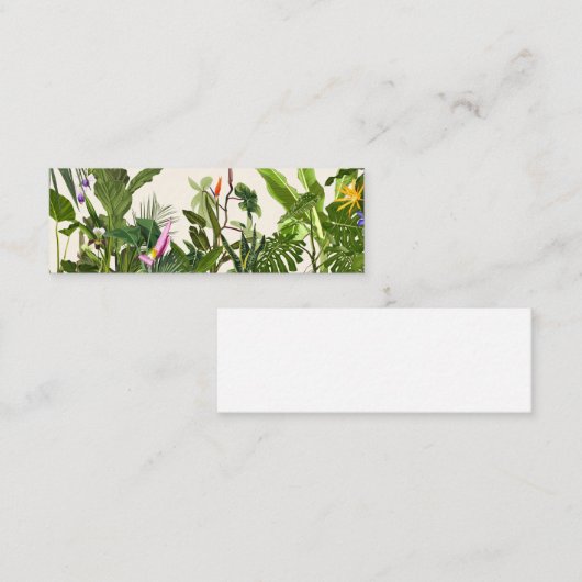 エキゾチックな緑のジャングルの風景。 ロイヤリティカード (正面/裏面)