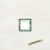 エキゾチックな緑の葉熱帯のパタ結婚ーン ポストイット (デスク上)