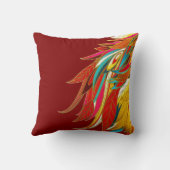 エキゾチックな羽 クッション (裏面)