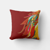 エキゾチックな羽 クッション (正面)