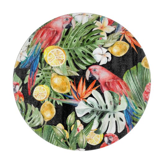 エキゾチックな脱出：水彩パラダイス カッティングボード (正面)