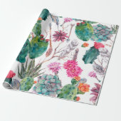 エキゾチックな自然ヴィンテージ水の色のシームレスなパターン ラッピングペーパー (アンロールド)