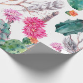 エキゾチックな自然ヴィンテージ水の色のシームレスなパターン ラッピングペーパー (角)