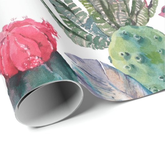 エキゾチックな自然ヴィンテージ水の色のシームレスなパターン ラッピングペーパー (ロールコーナー)