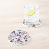 エキゾチックな花とのToucans コースター (側面)