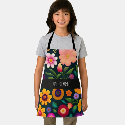 エキゾチックな花のパタカラフルーン エプロン (インサイチュ)