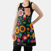 エキゾチックな花のパタカラフルーン エプロン (インサイチュ)