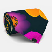 エキゾチックな花のパタカラフルーン ネクタイ (ロール)