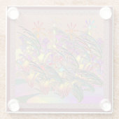 エキゾチックな花園 ガラスコースター (裏面)