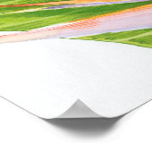 エキゾチックな花水彩 ポスター (角)